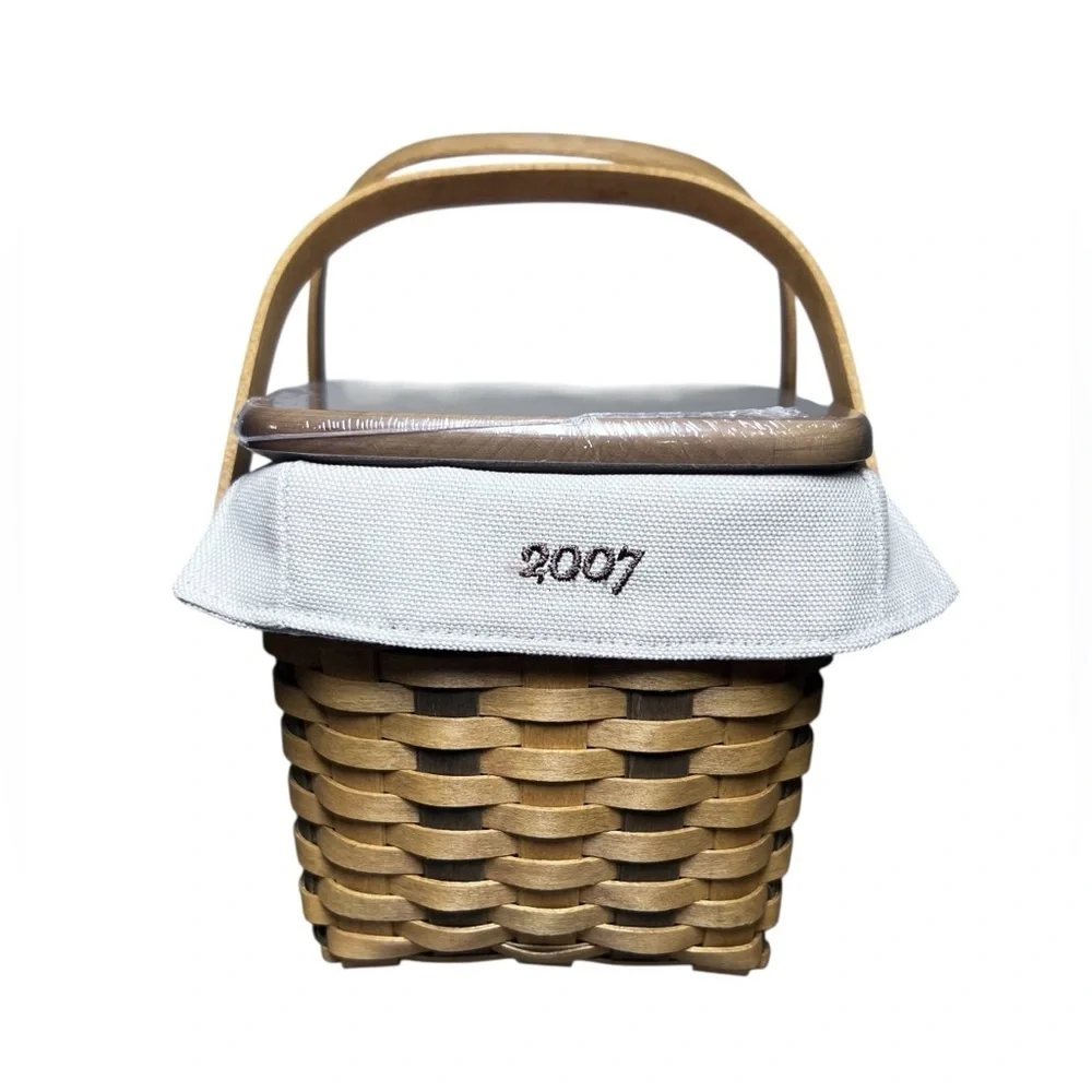 Longaberger NEW 2007 Home Office 10th Anniversary Basket Combo Collector Charm